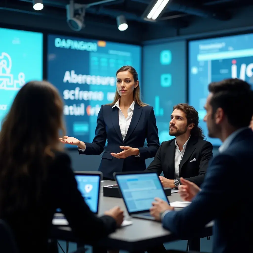 Professional team collaboration